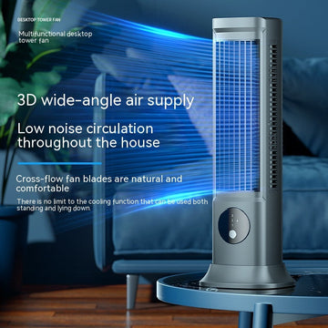 Silent And Portable USB Desktop Vertical Leafless Tower Fan