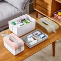 Two-Layer Large Medicine Organizer, Multi-Tier First Aid Storage Box, Portable Travel Medical Case. MultiShines