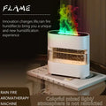 Rain Effect Flame Humidifier, Colorful Rain and Fire Aroma Diffuser, Dynamic Flame Mist Air Humidifier. MultiShines